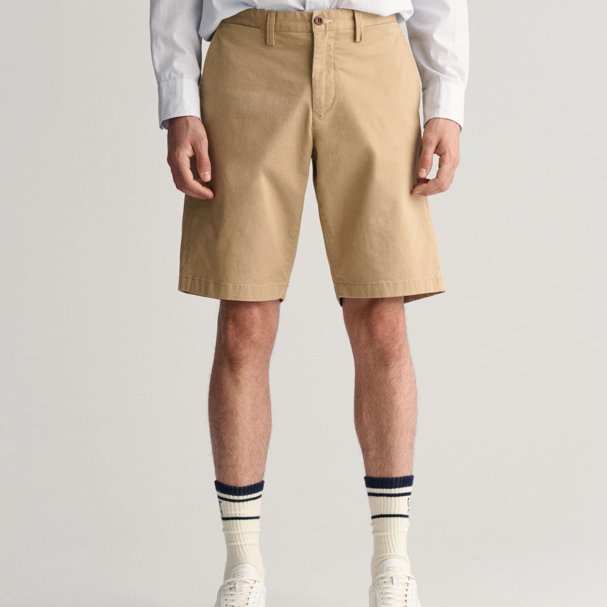 GANT Erkek Bej Relaxed Fit Chino Şort