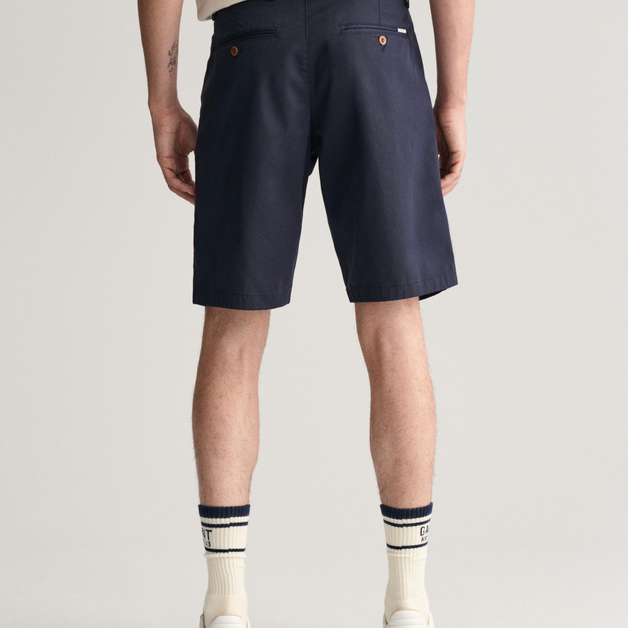 GANT Erkek Lacivert Relaxed Fit Chino Şort