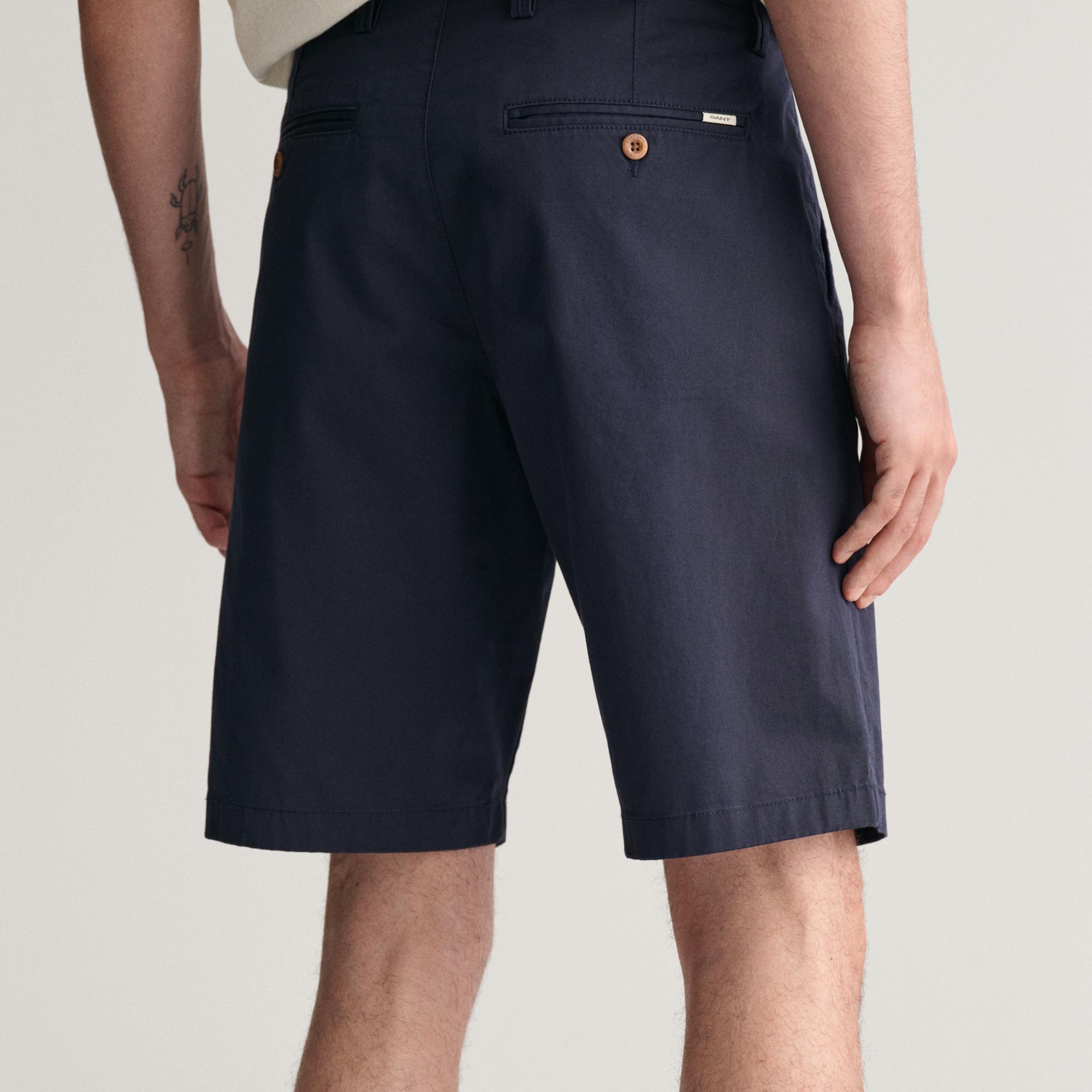 GANT Erkek Lacivert Relaxed Fit Chino Şort