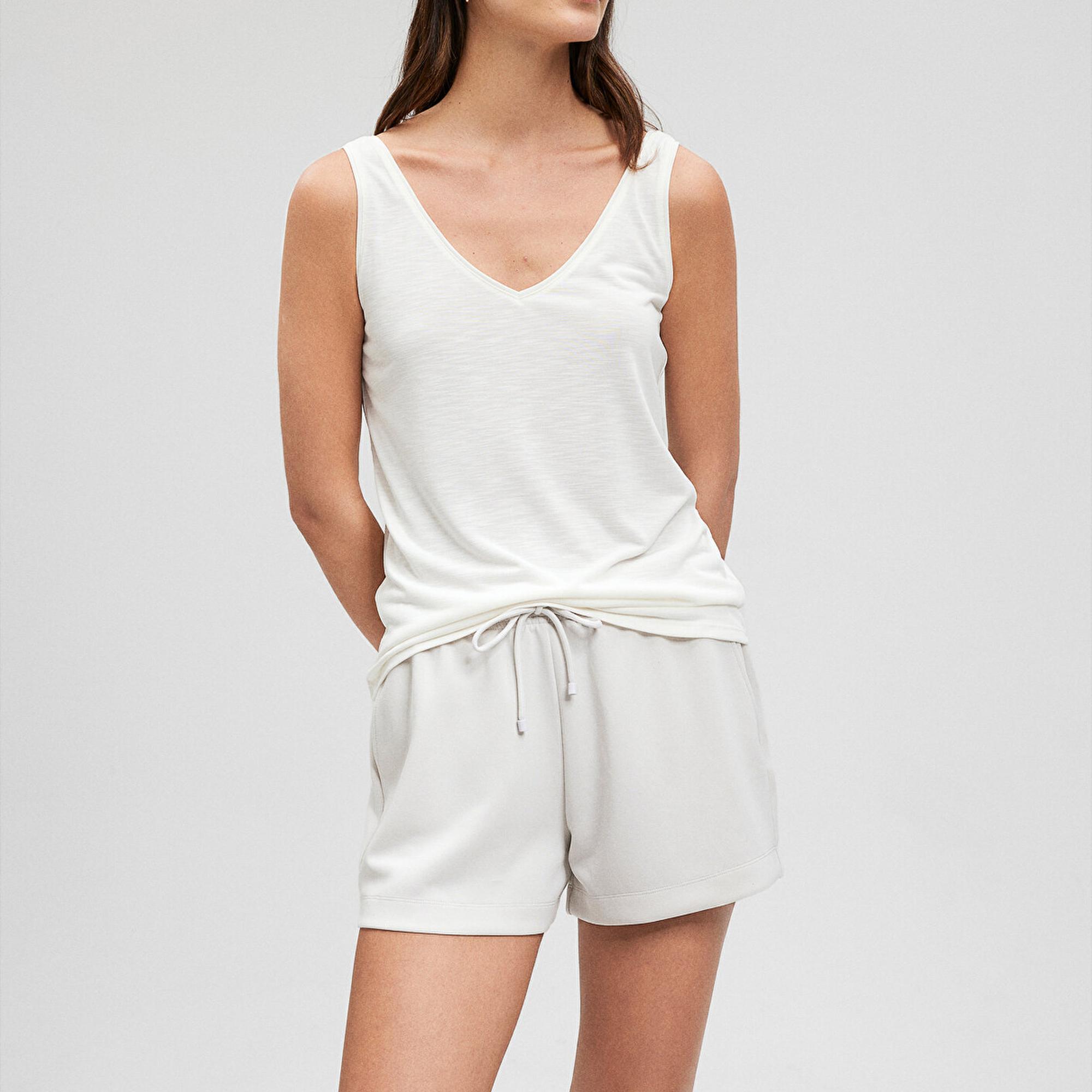 Mavi Lux Touch Beyaz Atlet Slim Fit / Dar Kesim 1610423-70057