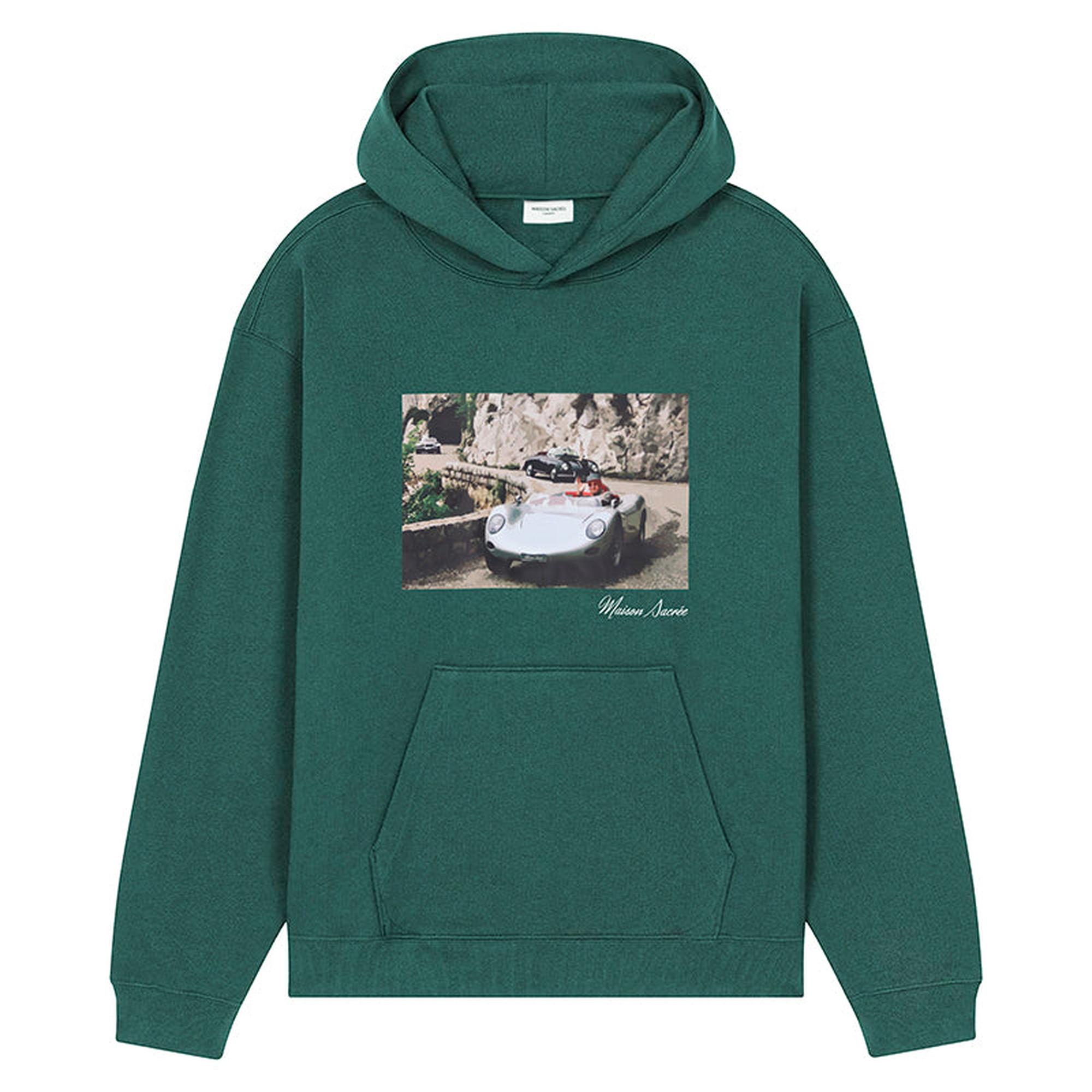 Maison Sacrée La Turbie Yeşil Baskılı Sweatshirt