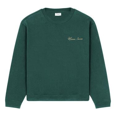  Maison Sacrée Maison Sacrée Yeşil Basic Sweatshirt