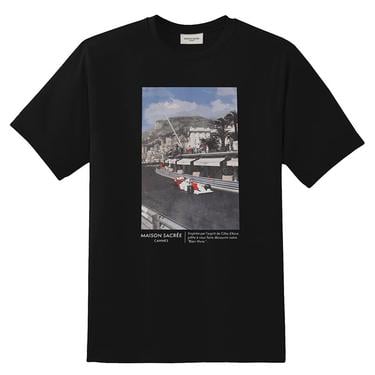  Maison Sacrée Mona Siyah Baskılı T-Shirt