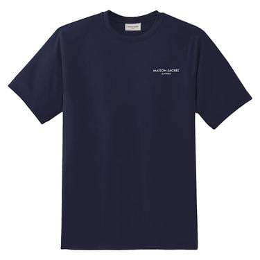  Maison Sacrée Maison Sacrée Lacivert Basic T-Shirt