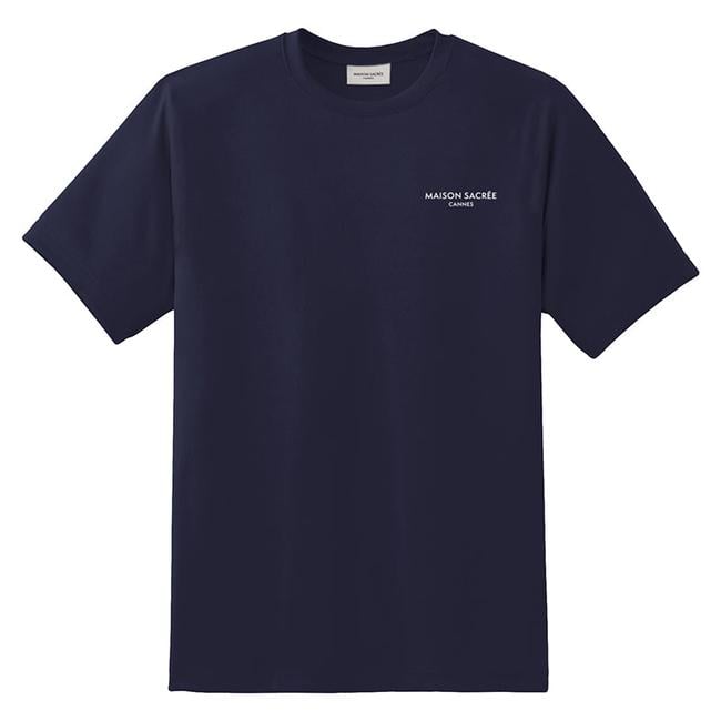  Maison Sacrée Maison Sacrée Lacivert Basic T-Shirt