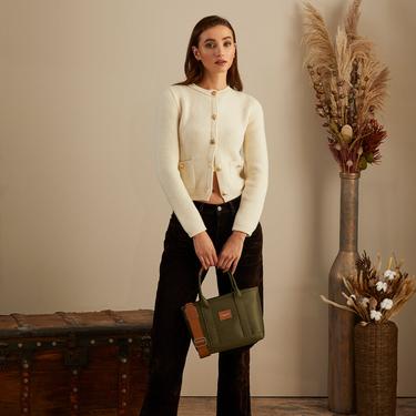  Maison Sacrée Miramar Kışlık Haki Mini Kol Çantası