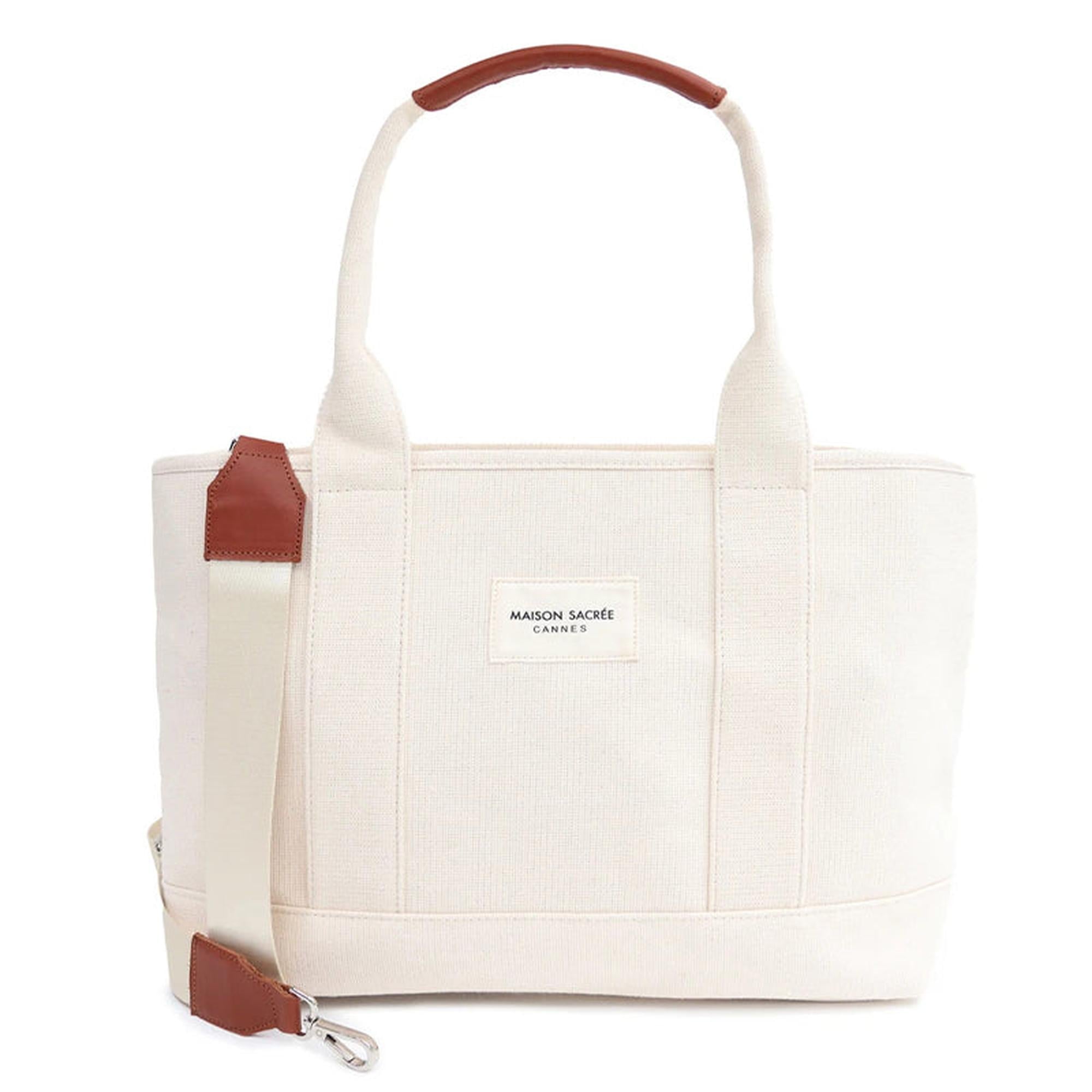 Maison Sacrée Miramar Bej Large Kol Çantası