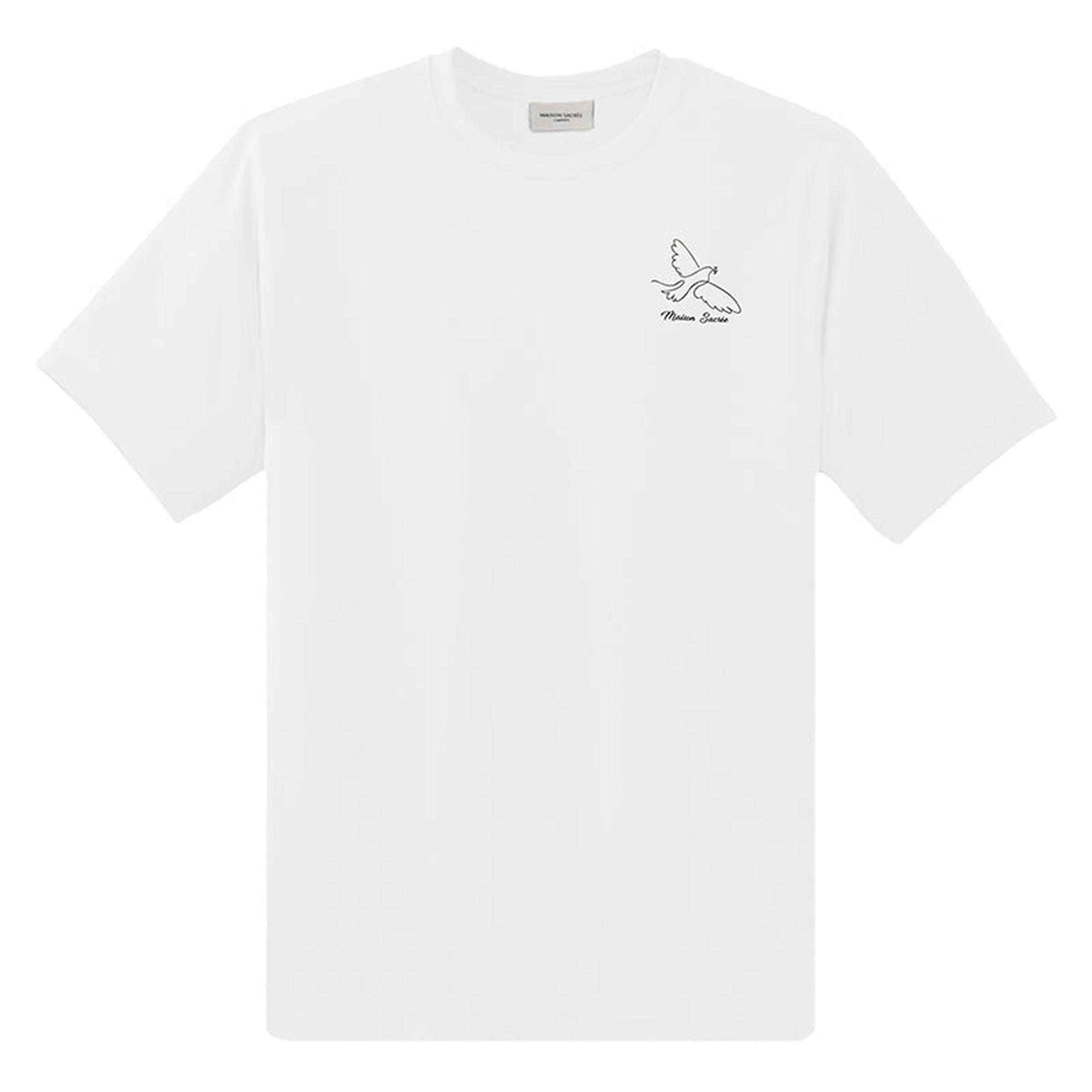 Maison Sacrée Paloma Bej Baskılı T-Shirt