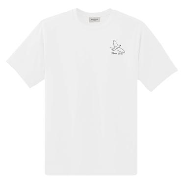  Maison Sacrée Paloma Bej Baskılı T-Shirt