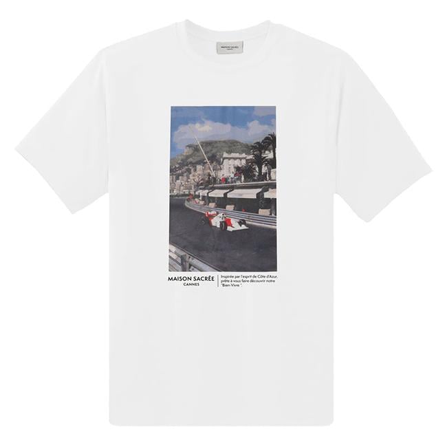 Maison Sacrée Mona Bej Baskılı T-Shirt