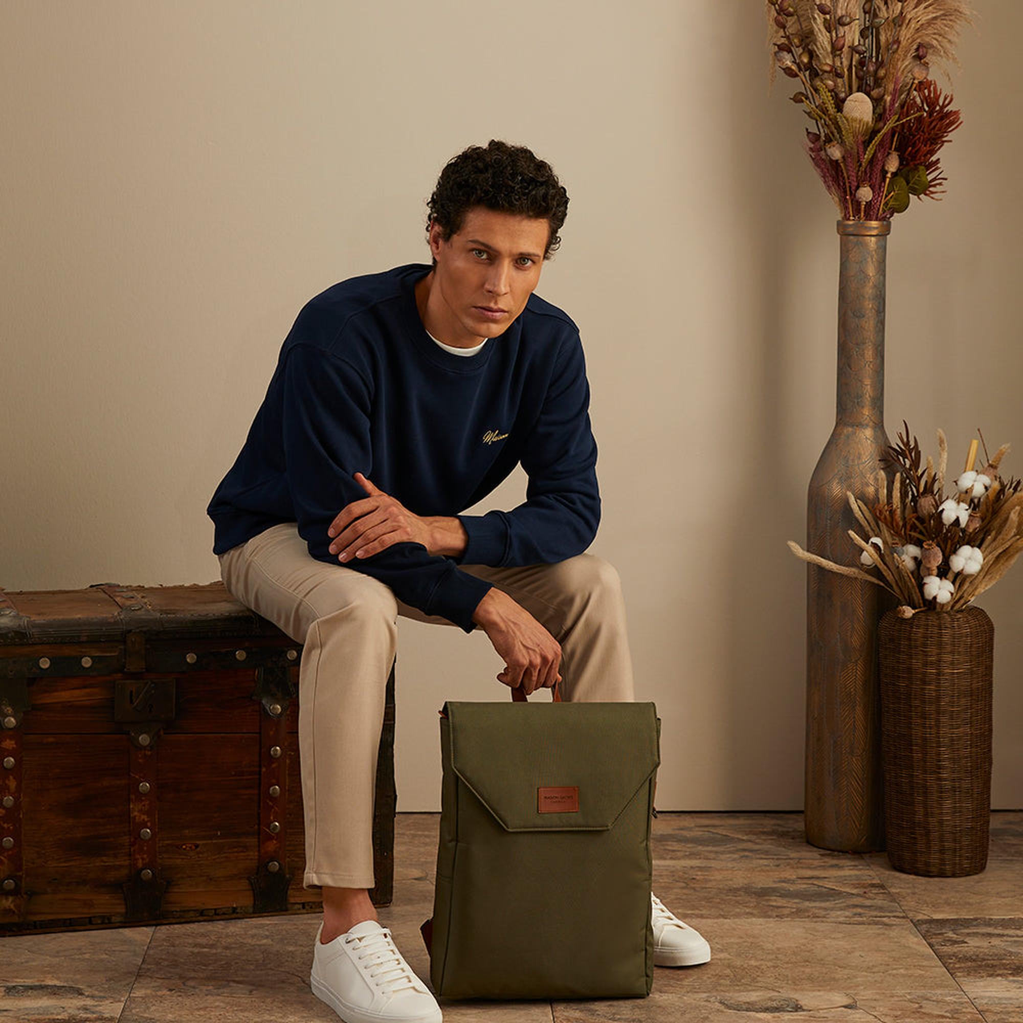 Maison Sacrée Ferrat Haki 15'' Sırt Çantası