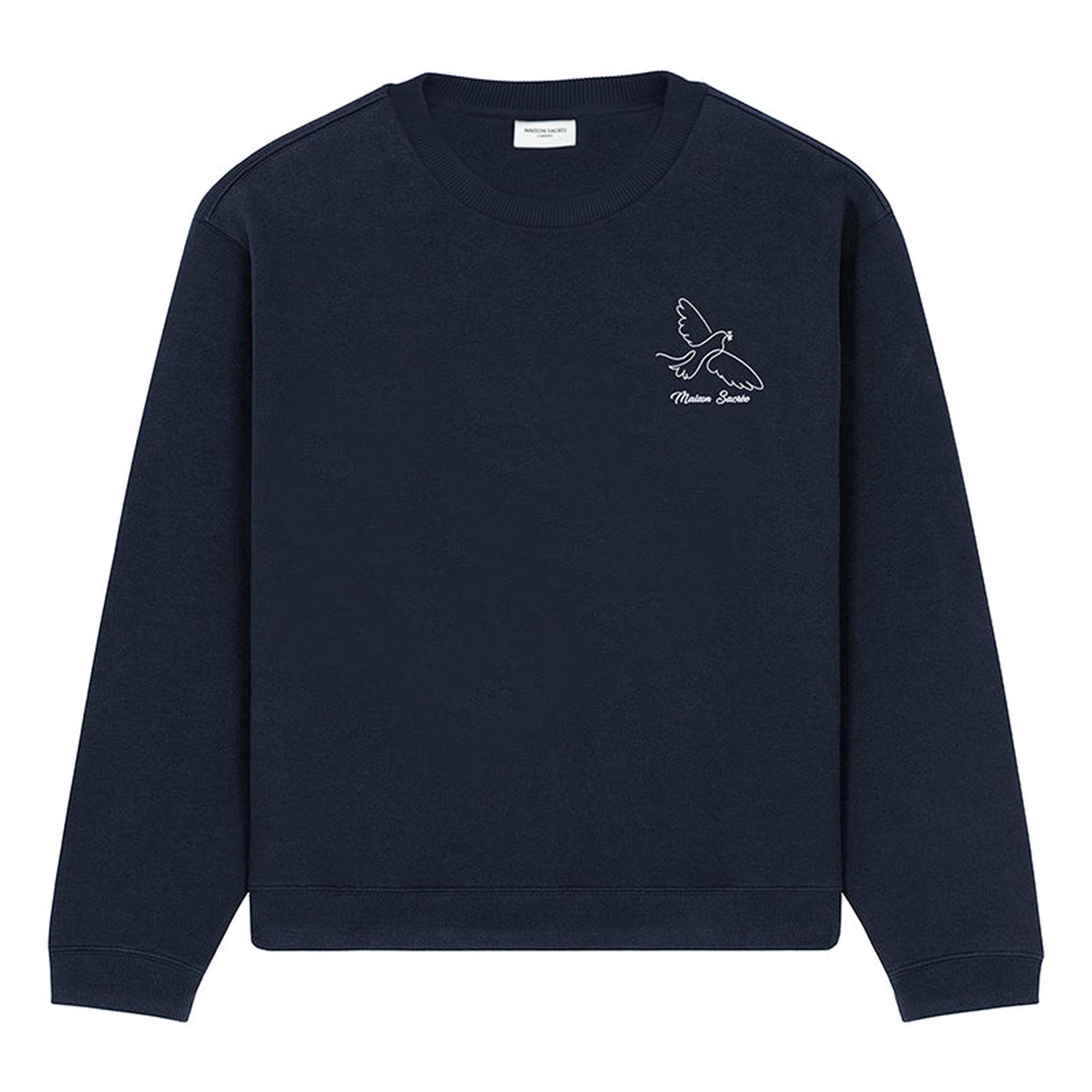Maison Sacrée Paloma Lacivert Baskılı Sweatshirt
