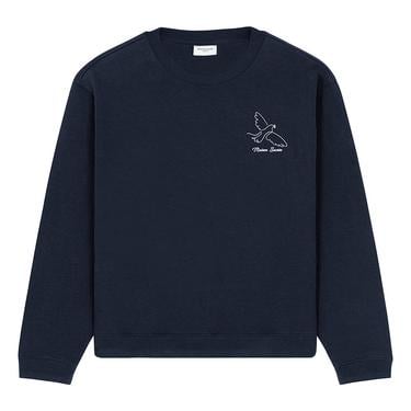  Maison Sacrée Paloma Lacivert Baskılı Sweatshirt