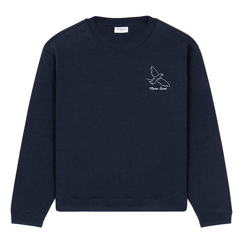  Maison Sacrée Paloma Lacivert Baskılı Sweatshirt
