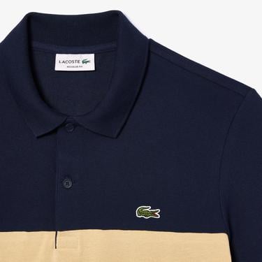  Erkek Regular Fit Renk bloklu Lacivert Polo