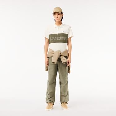  Erkek Regular Fit Renk Bloklu Krem Polo