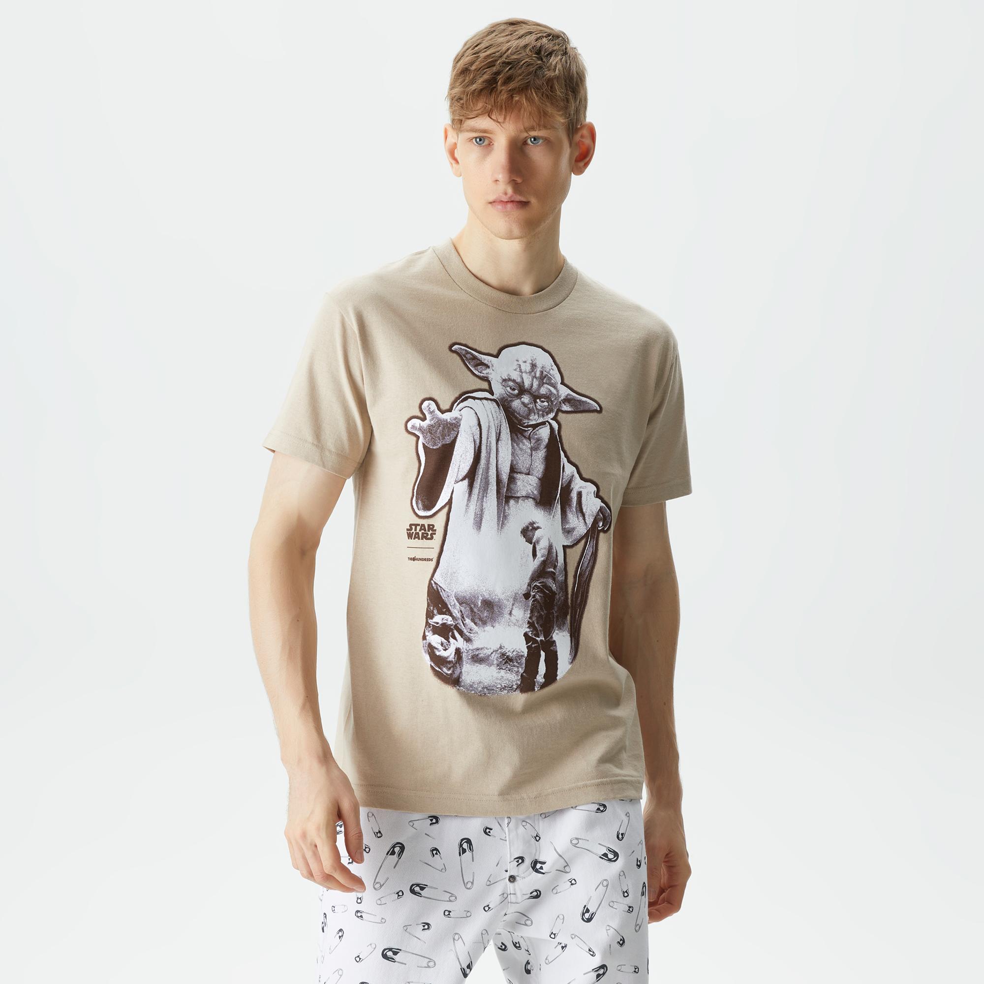 The Hundreds Strike Erkek Krem T-Shirt