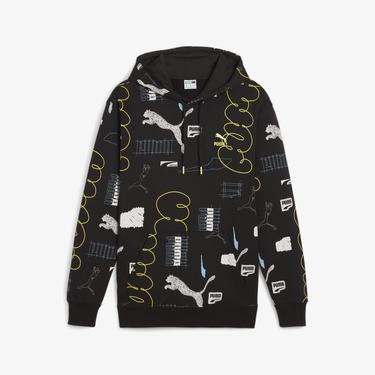  Puma Brand Love Erkek Siyah Hoodie