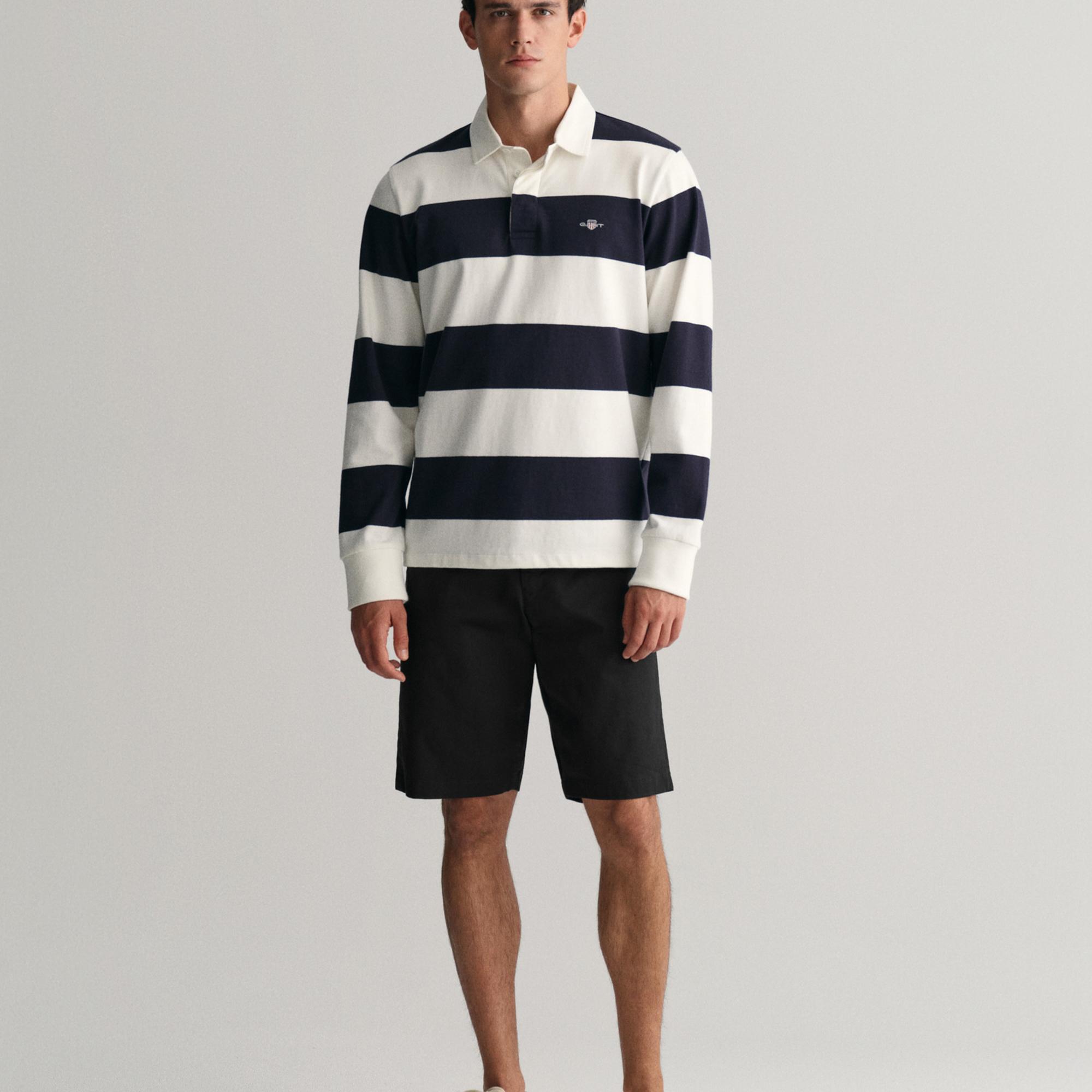 GANT Erkek Siyah Relaxed Fit Chino Şort