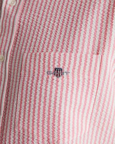  GANT Erkek Pembe Regular Fit Klasik Yaka Çizgili Gömlek