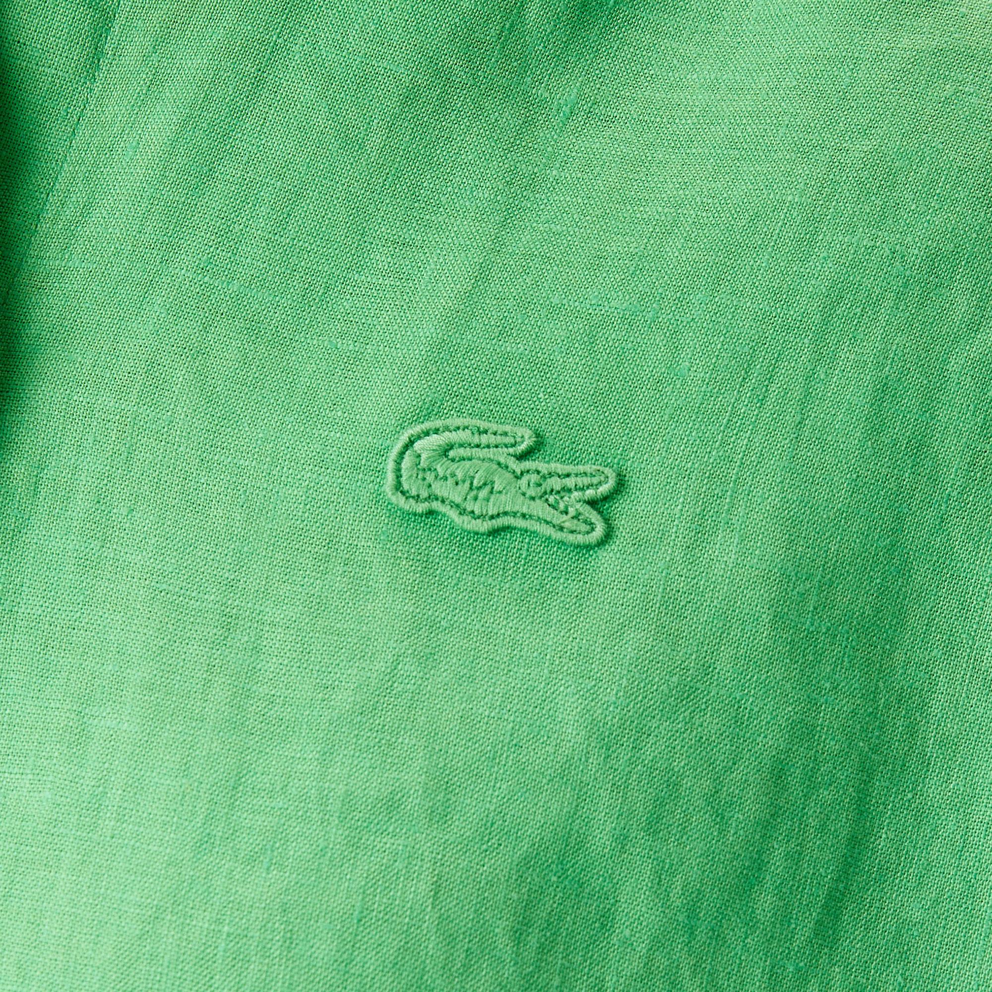 Kadın Keten Yeşil Gömlek