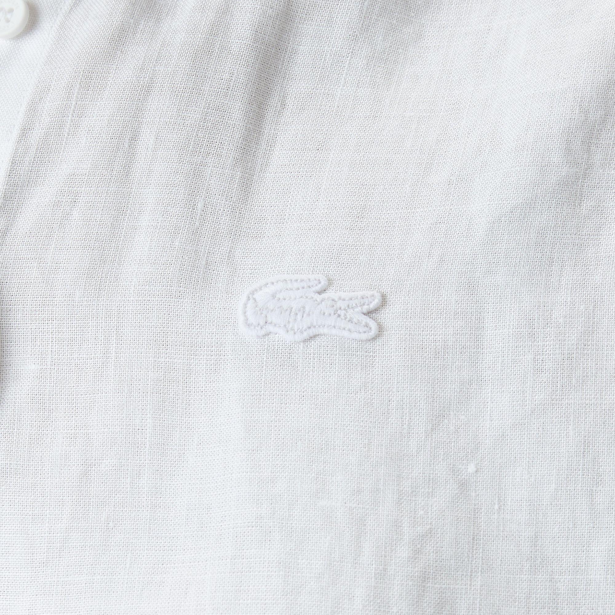 Lacoste Kadın Relaxed Fit Beyaz Gömlek