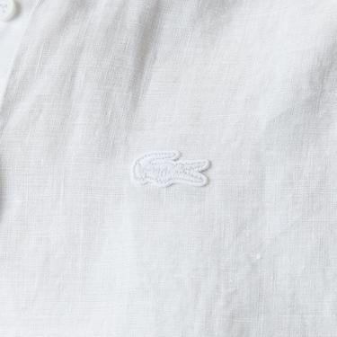  Lacoste Kadın Relaxed Fit Beyaz Gömlek