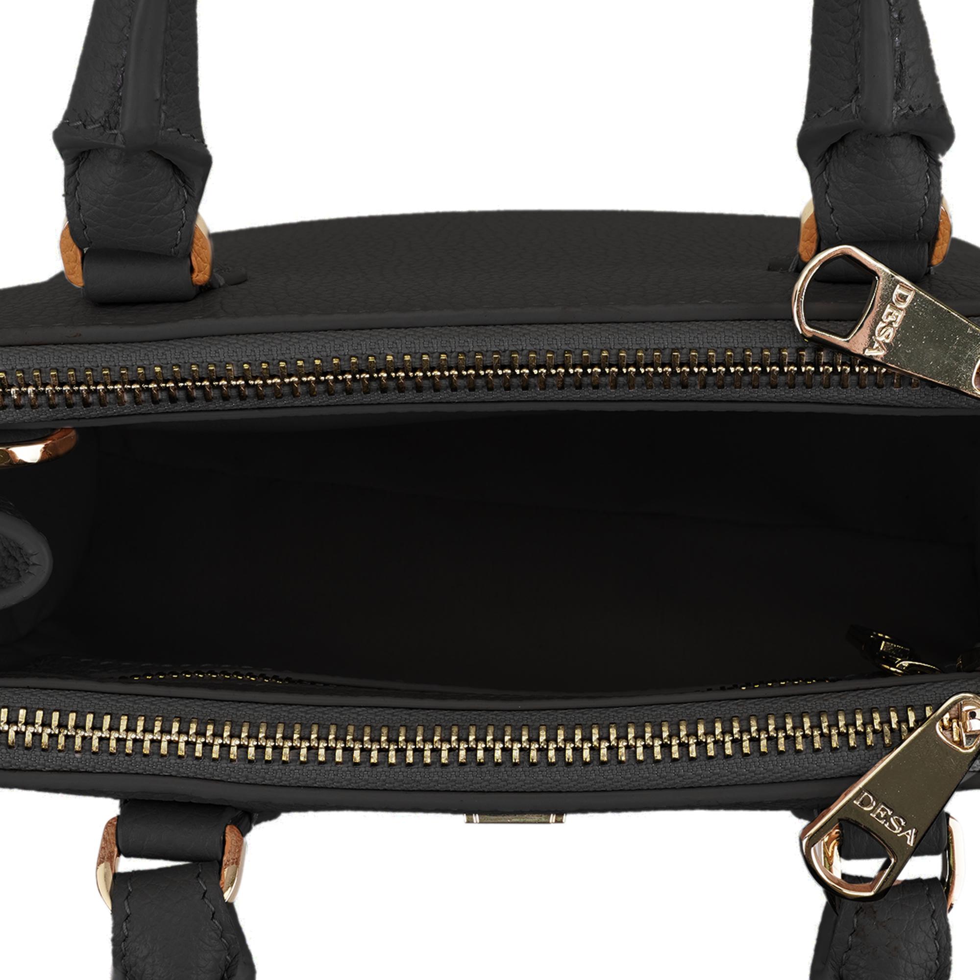 Fleur Siyah Kadın Deri El Çantası