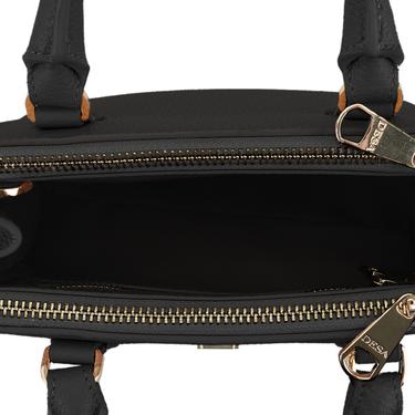  Fleur Siyah Kadın Deri El Çantası