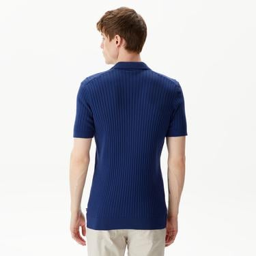  Nautica Erkek Mavi Classic Fit Kısa Kollu Triko