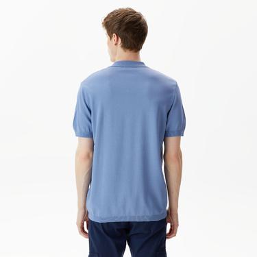  Nautica Erkek Mavi Classic Fit Kısa Kollu Triko