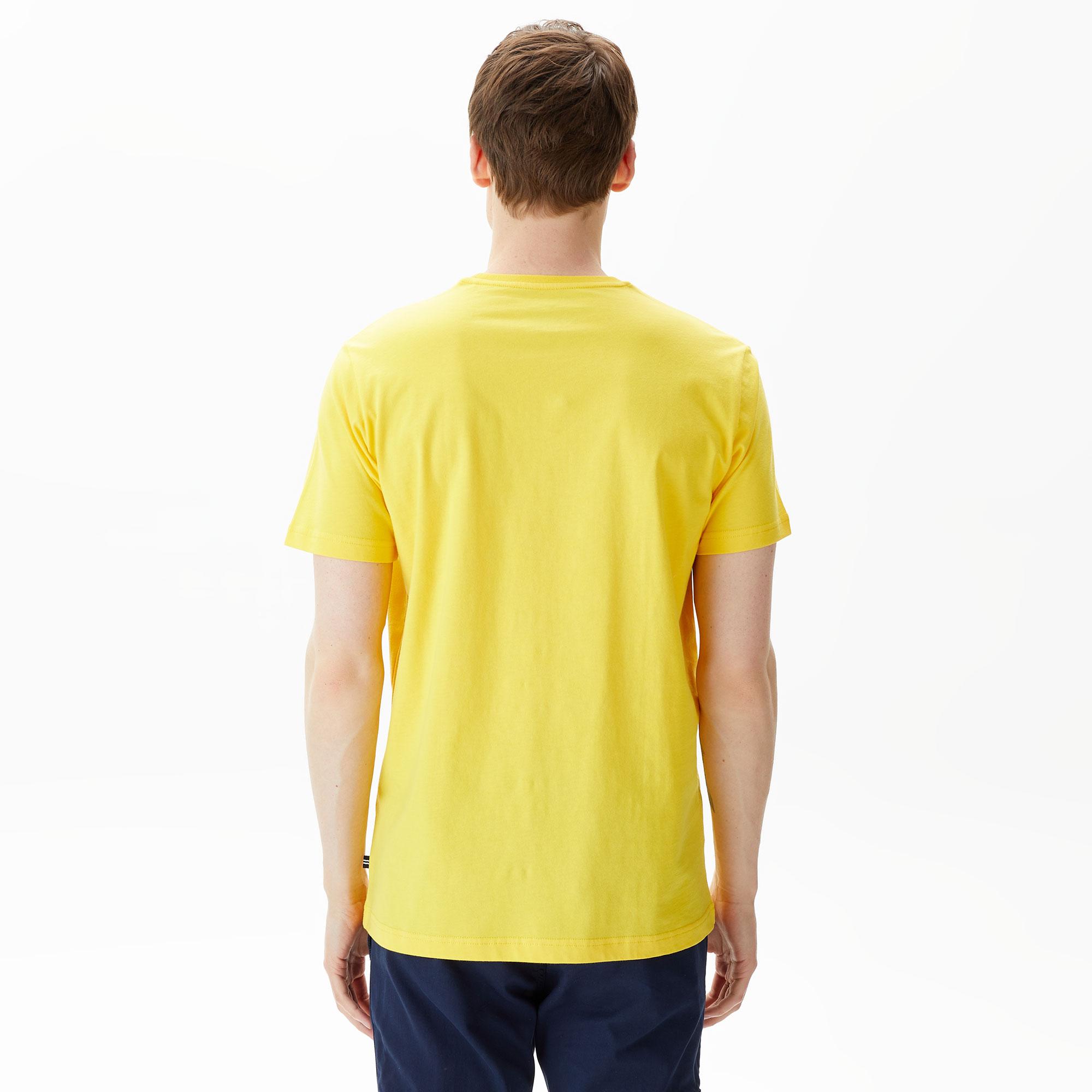 Nautica Erkek Sarı Standart Fit T-Shirt