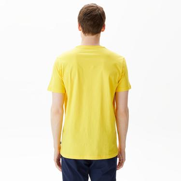  Nautica Erkek Sarı Standart Fit T-Shirt