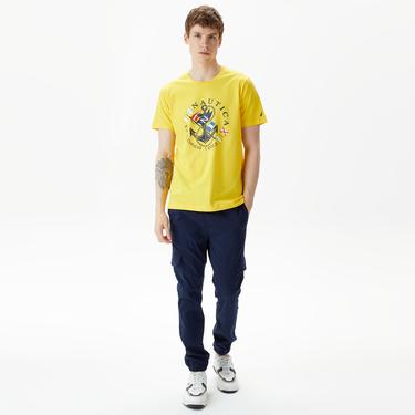  Nautica Erkek Sarı Standart Fit T-Shirt