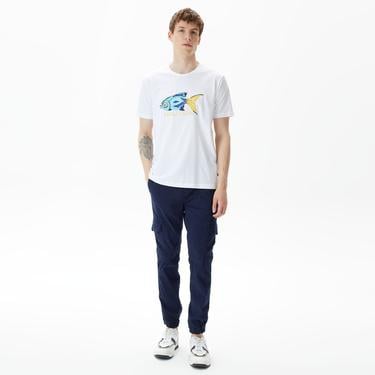  Nautica Erkek Beyaz Standart Fit T-Shirt