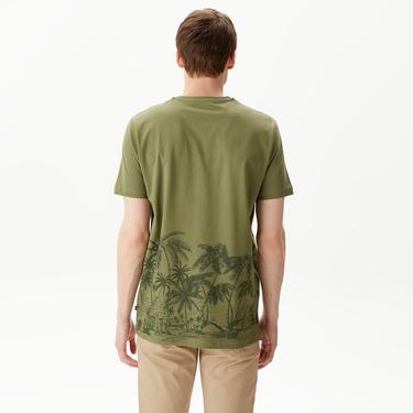  Nautica Erkek Yeşil Standart Fit T-Shirt