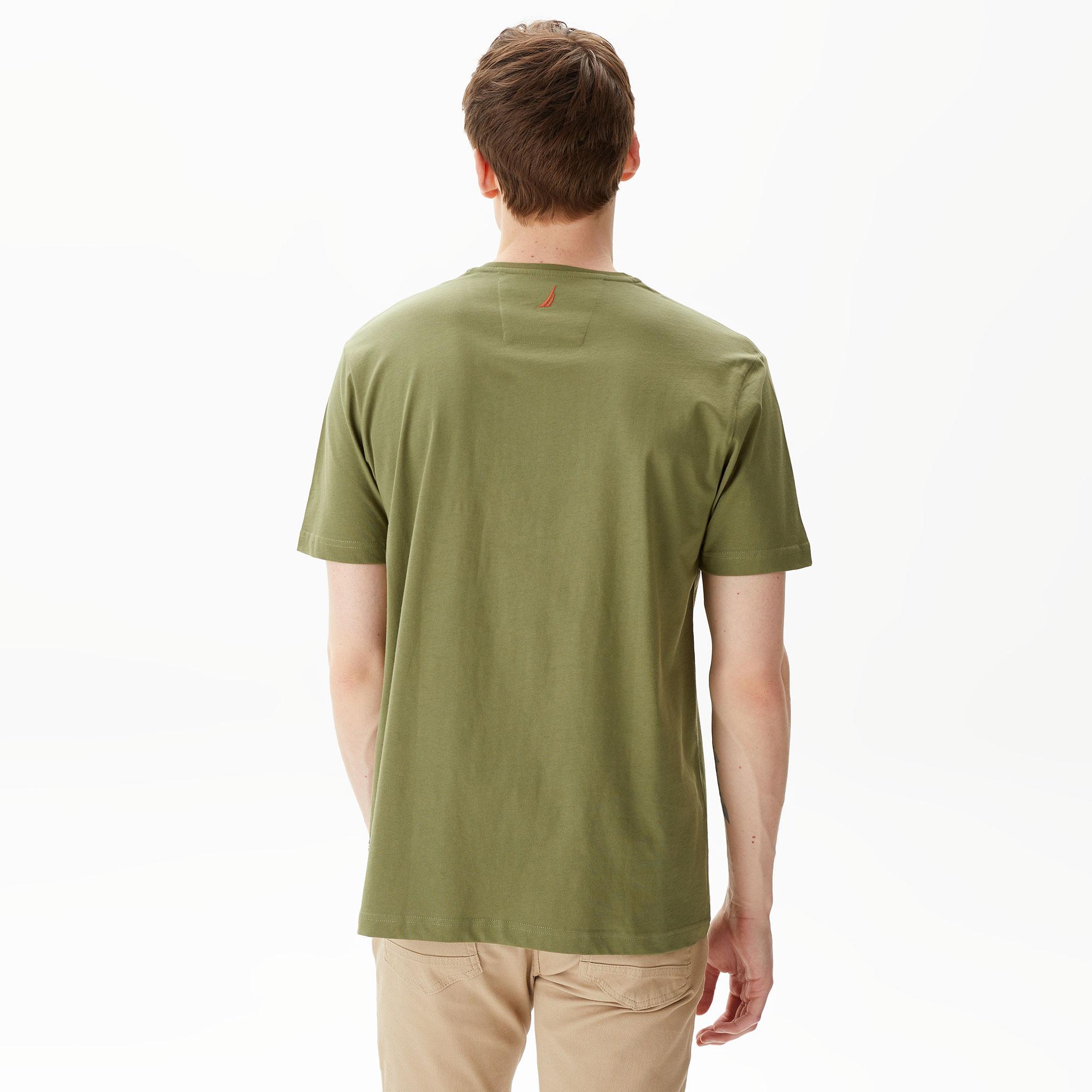 Nautica Erkek Yeşil Standart Fit T-Shirt