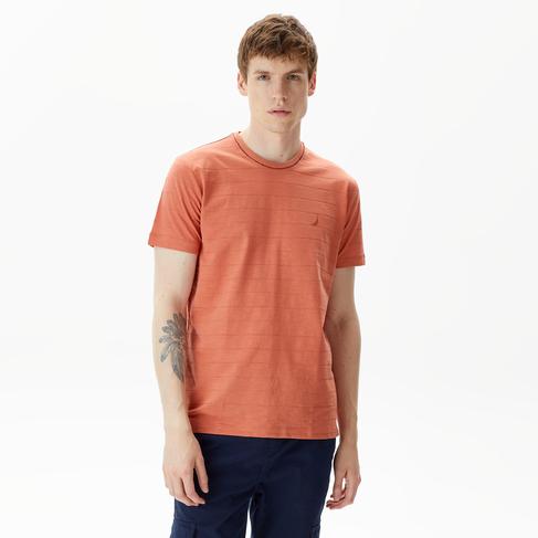  Nautica Erkek Turuncu Standart Fit T-Shirt
