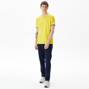  Nautica Erkek Sarı Standart Fit T-Shirt