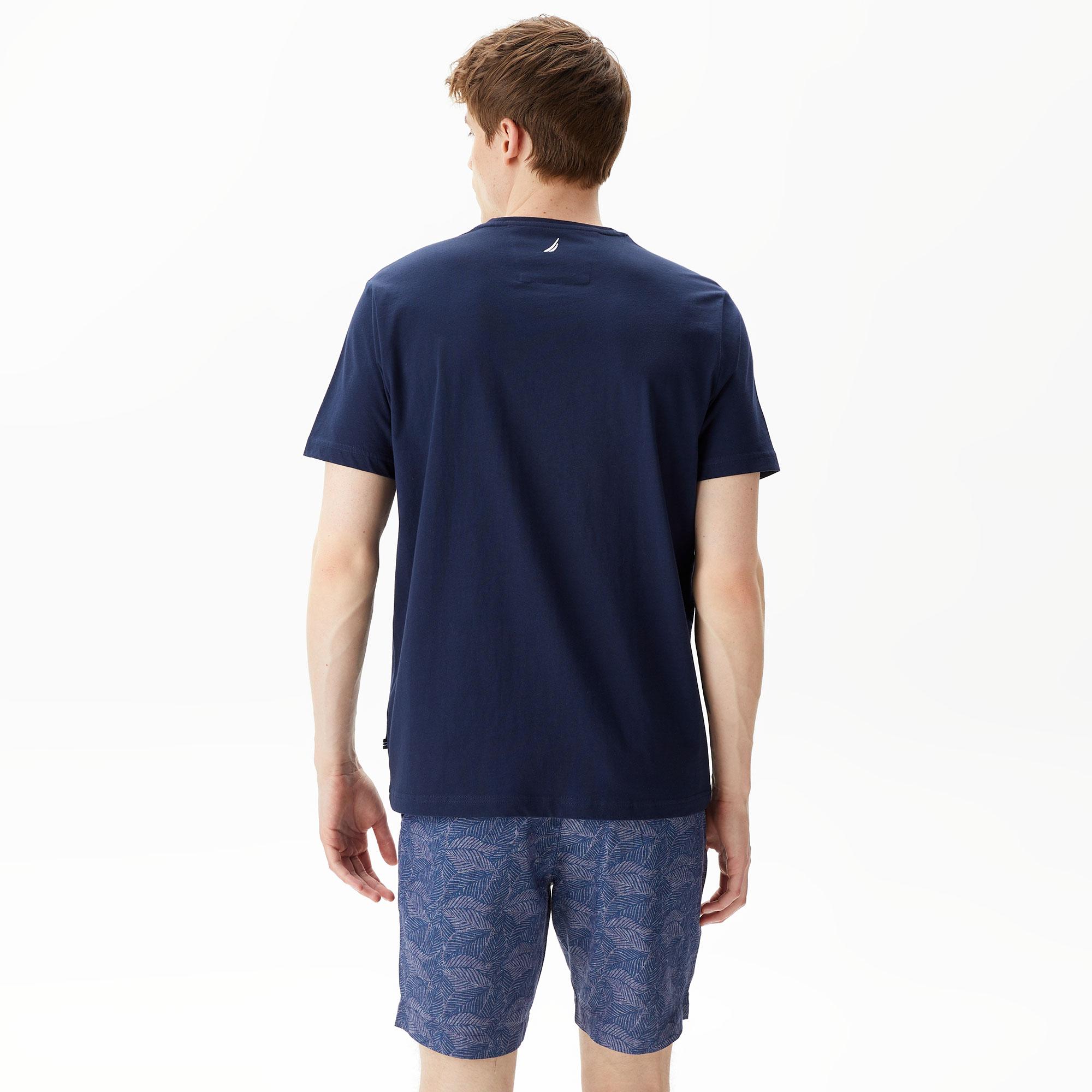 Nautica Erkek Lacivert Standart Fit T-Shirt