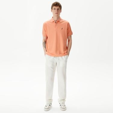  Nautica Erkek Turuncu Classic Fit Kısa Kollu Polo