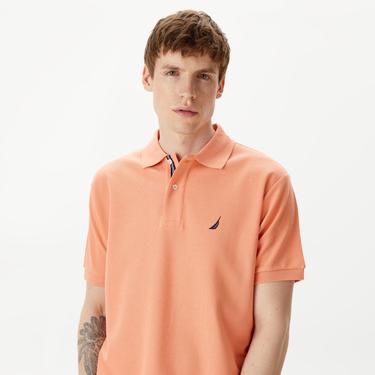  Nautica Erkek Turuncu Classic Fit Kısa Kollu Polo