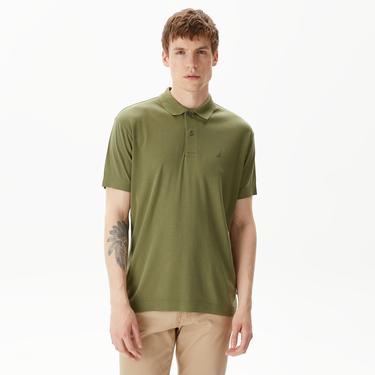  Nautica Erkek Yeşil Classic Fit Kısa Kollu Polo Yaka T-Shirt