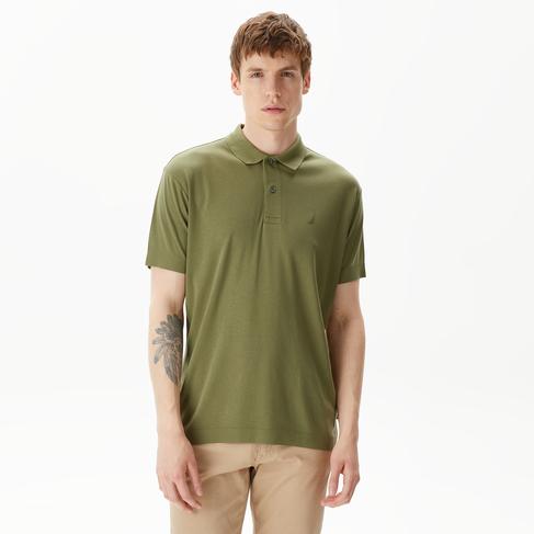  Nautica Erkek Yeşil Classic Fit Kısa Kollu Polo Yaka T-Shirt