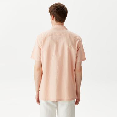  Nautica Erkek Turuncu Classic Fit Kısa Kollu Gömlek