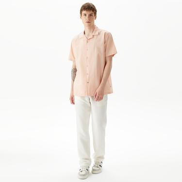  Nautica Erkek Turuncu Classic Fit Kısa Kollu Gömlek