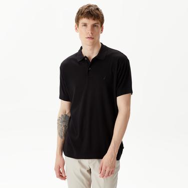  Nautica Erkek Siyah Classic Fit Kısa Kollu Polo