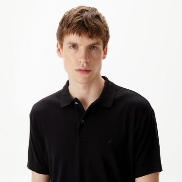  Nautica Erkek Siyah Classic Fit Kısa Kollu Polo
