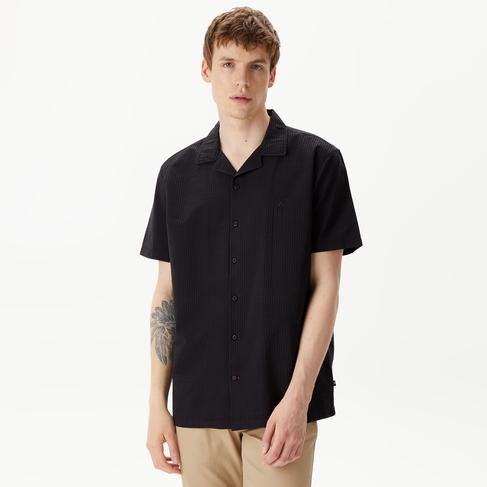  Nautica Erkek Siyah Classic Fit Kısa Kollu Gömlek