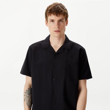  Nautica Erkek Siyah Classic Fit Kısa Kollu Gömlek